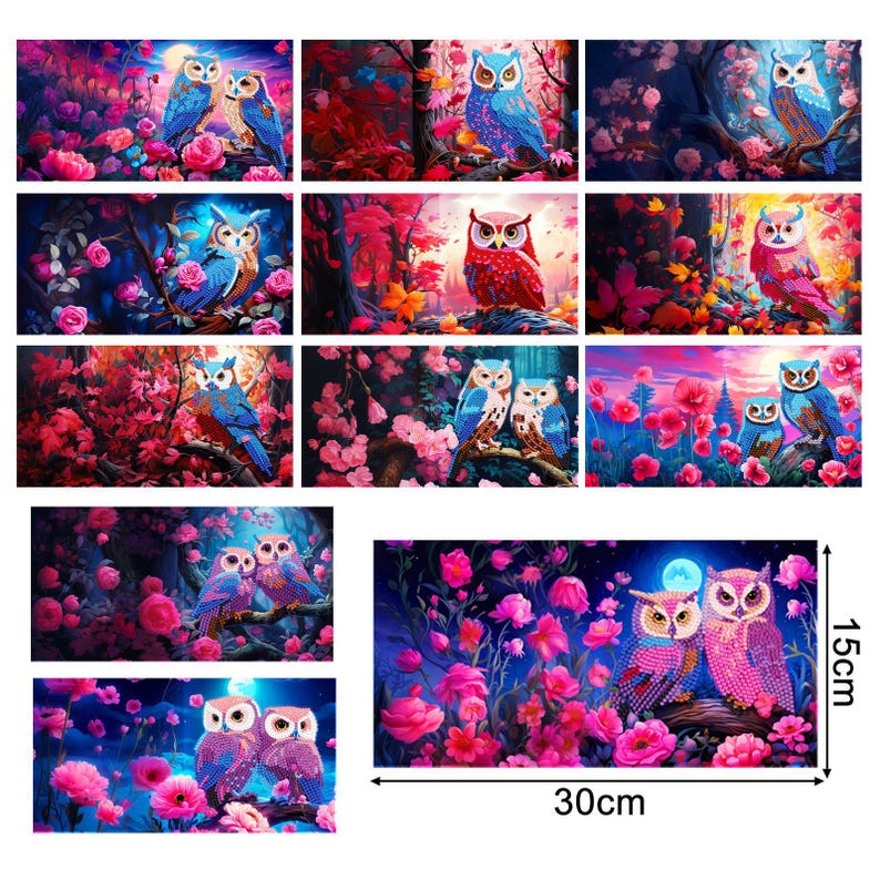 DIY Diamond Painting Cross Greeting Cards, Handmade Craft Set with Envelopes 15x30cm