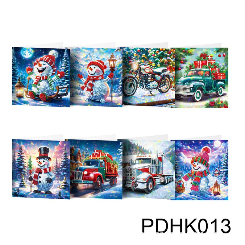 DIY Diamond Painting Greeting Cards Kit, Handmade Craft Cards with Envelopes