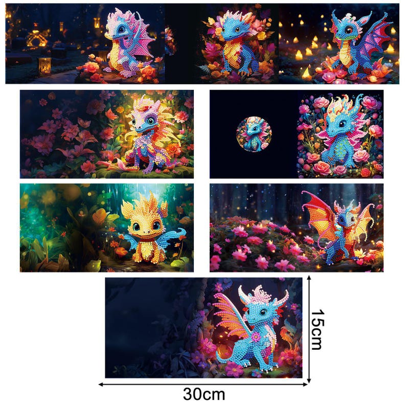DIY Diamond Painting Cross Greeting Cards, Handmade Craft Set with Envelopes 15x30cm