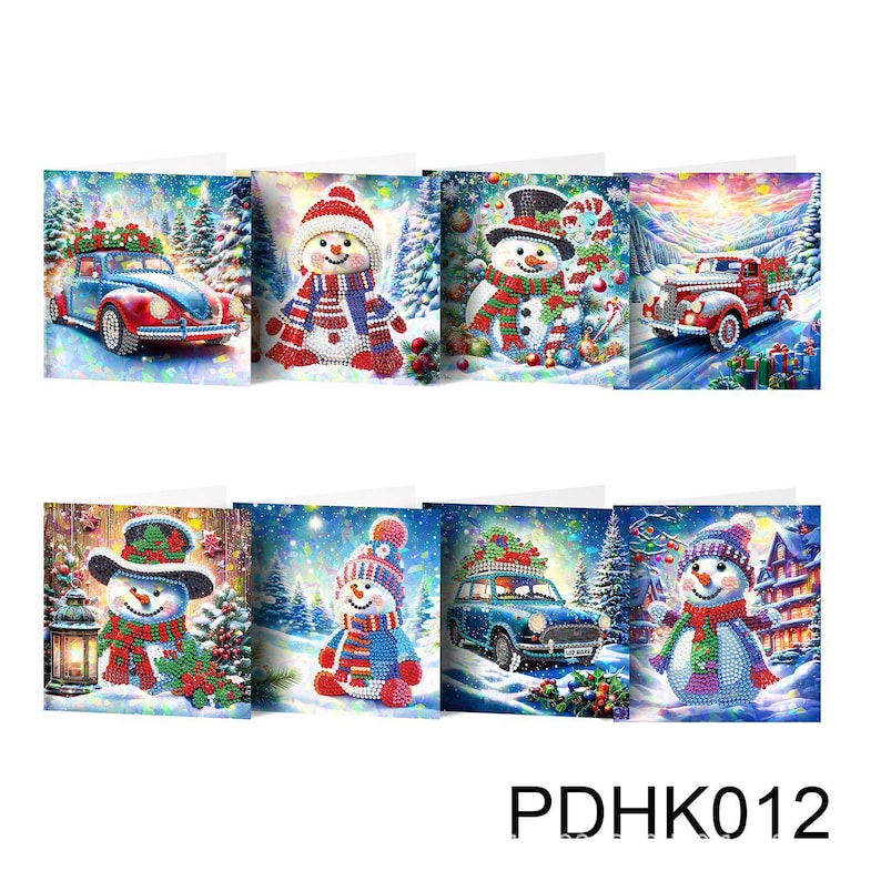 DIY Diamond Painting Greeting Cards Kit, Handmade Craft Cards with Envelopes