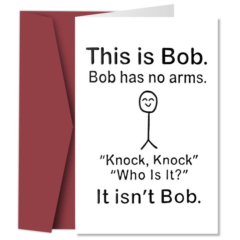 Funny Sarcastic Birthday Cards for Friends, Gag Joke Greeting Cards