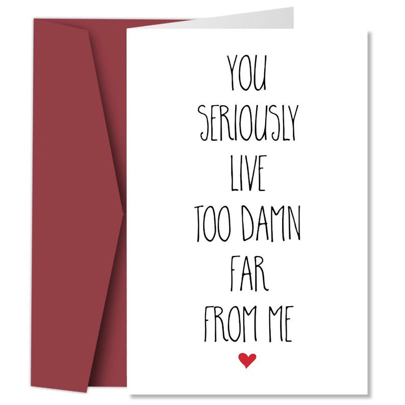 Funny Sarcastic Birthday Cards for Friends, Gag Joke Greeting Cards