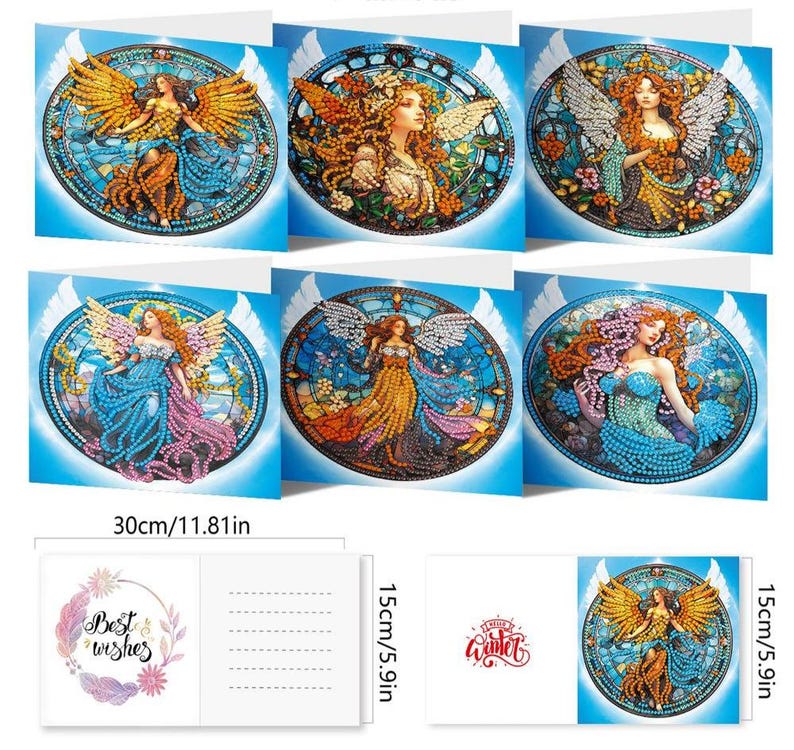 Butterfly Diamond Painting Card Kit: Beginner Craft, Soft Colors, Paper & Acrylic Drills