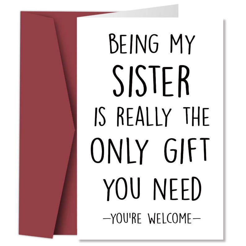 Funny Sarcastic Birthday Cards for Friends, Gag Joke Greeting Cards