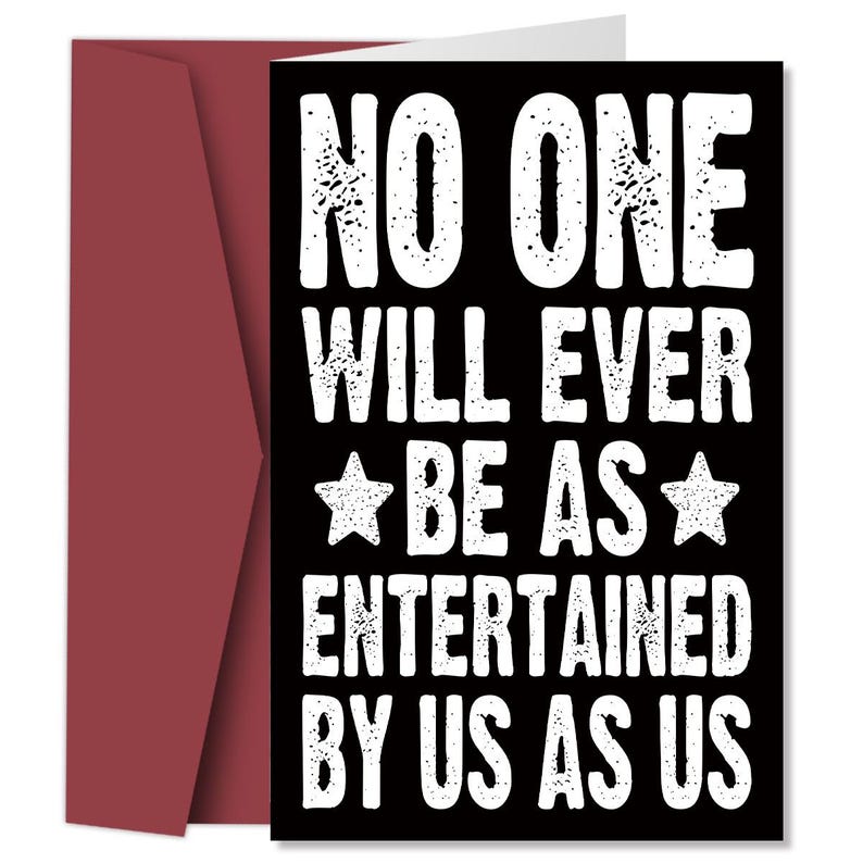 Funny Sarcastic Birthday Cards for Friends, Gag Joke Greeting Cards