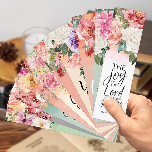 60Pcs Floral Bookmark Set Gift for Book Lovers Graduation Reading