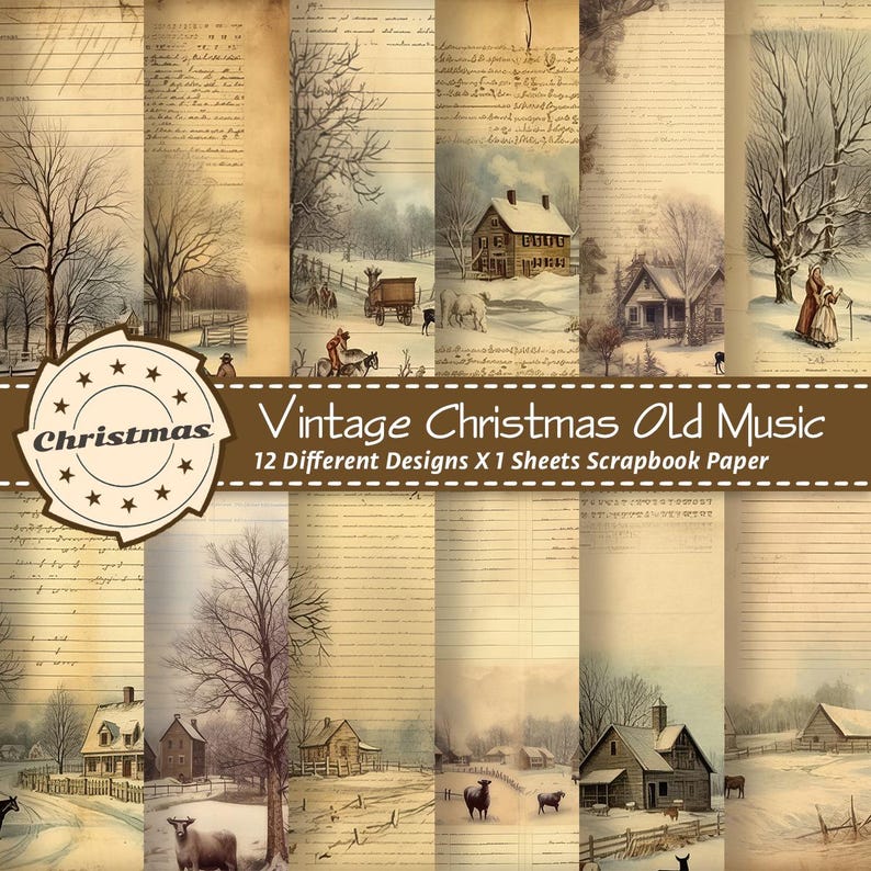 48PCS Vintage Scrapbook Paper Pack DIY Kit for Beginners Journaling