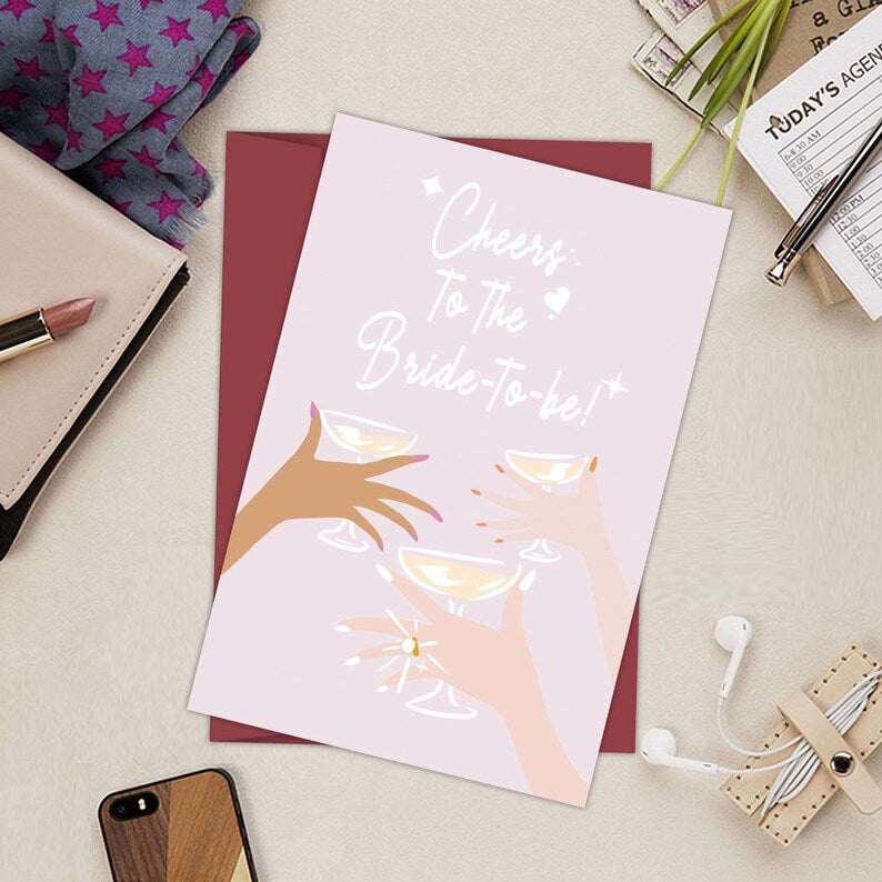 Set of 10 Funny Wedding Card Gift For Couple Minimal Humor Greeting Card