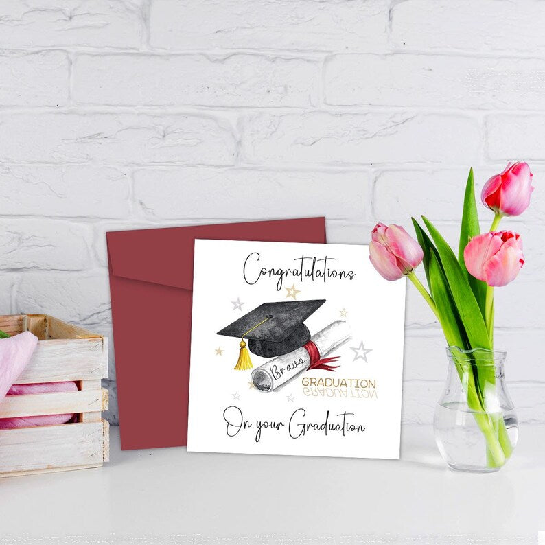Set of 2 Funny Greeting Card Gift For Friend Sarcastic Folded Text Card
