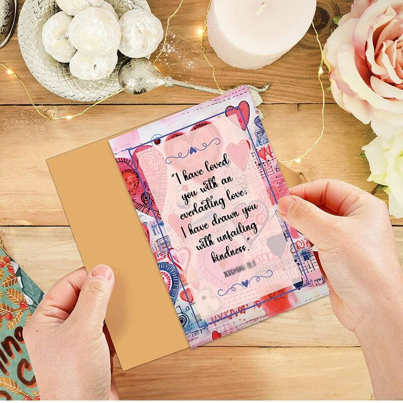Set of 2 (20PCS) Handwritten Greeting Card Set For Beginners Minimal Thank You Cards