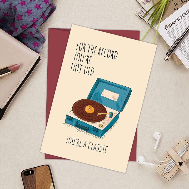 6Pcs Funny Birthday Card Humor Gift for Friend with Envelope