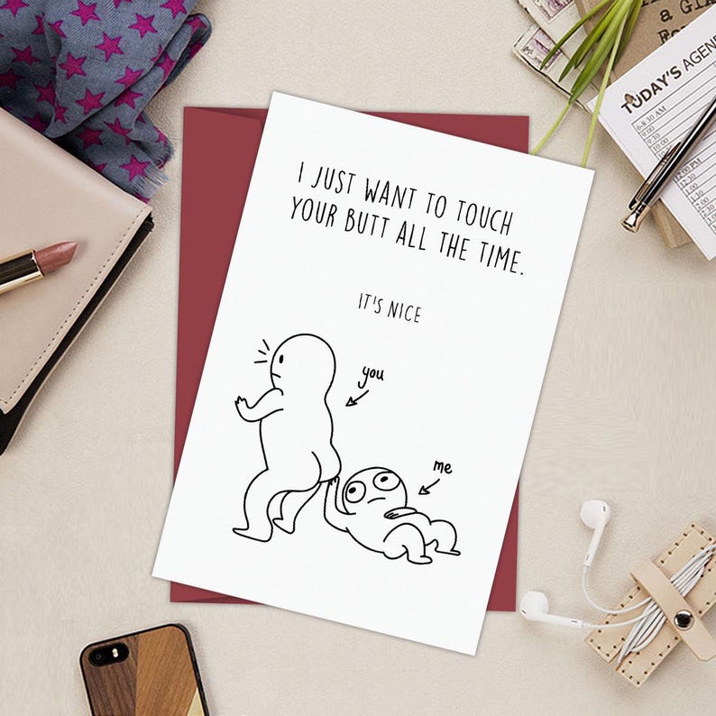 6Pcs Funny Birthday Card Humor Gift for Friend with Envelope