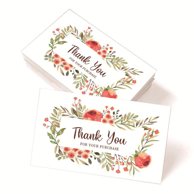 Gold Foil Thank You Cards for Business Packaging (8 Sets, 400Pcs), Customer Appreciation Inserts