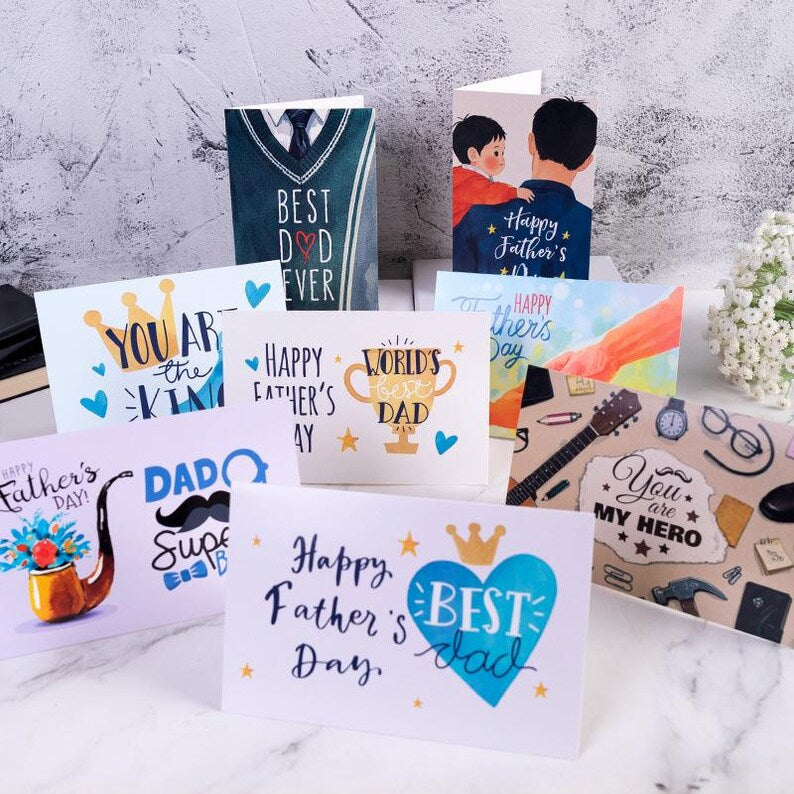 Father's Day Card Bundle, Assorted Dad Greeting Cards (10x15 cm)
