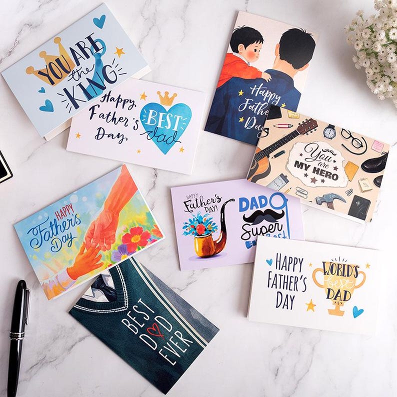 Father's Day Card Bundle, Assorted Dad Greeting Cards (10x15 cm)