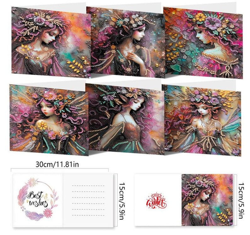 Butterfly Diamond Painting Card Kit: Beginner Craft, Soft Colors, Paper & Acrylic Drills