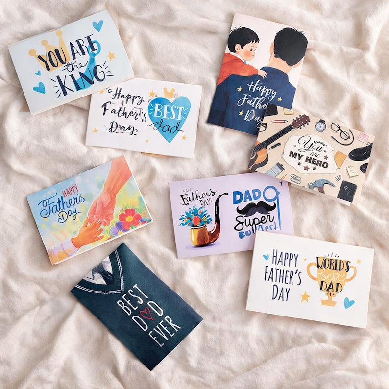 Father's Day Card Bundle, Assorted Dad Greeting Cards (10x15 cm)