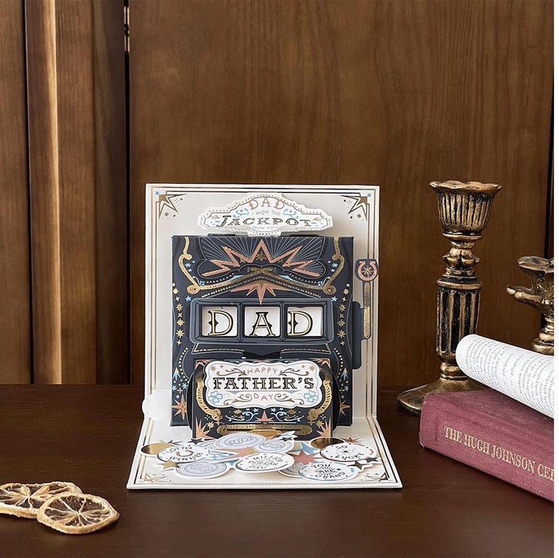 3D Beer Pop Up Card for Dad, Father's Day Greeting, Laid-back Celebration Gift