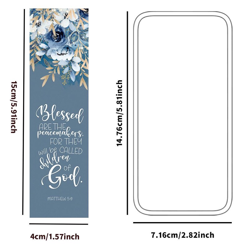 60Pcs Floral Bookmark Set Gift for Book Lovers Graduation Reading