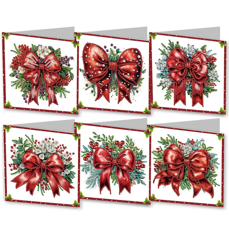 Diamond Painting Butterfly Card Set, 6pc DIY Greeting Cards, Beginner Craft Kit