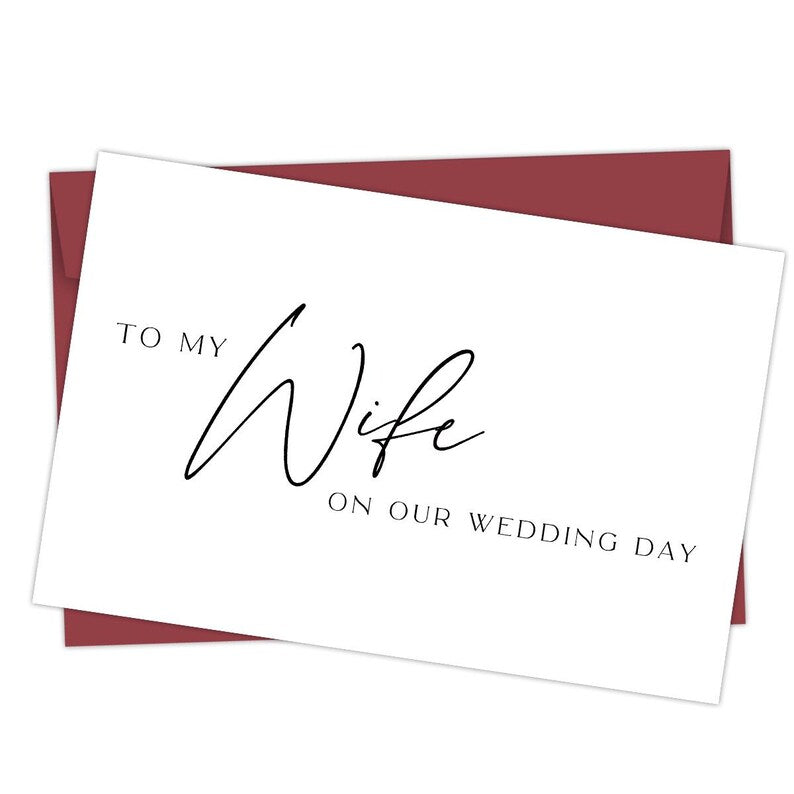 Set of 10 Funny Wedding Card Gift For Couple Minimal Humor Greeting Card