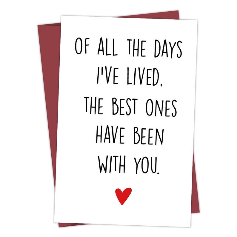 Set of 10 Funny Wedding Card Gift For Couple Minimal Humor Greeting Card