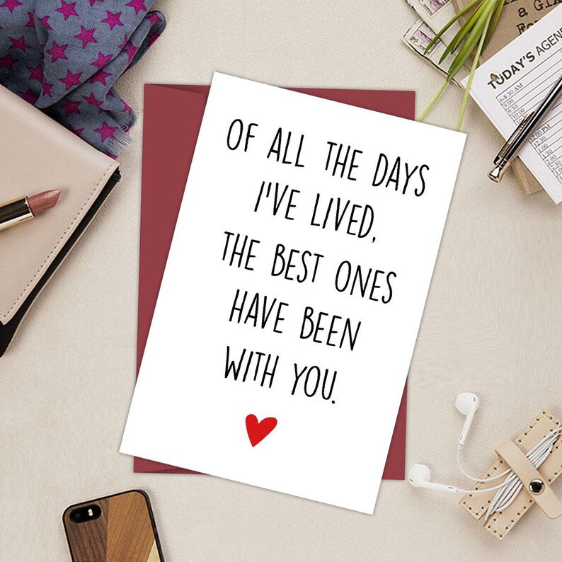 Set of 10 Funny Wedding Card Gift For Couple Minimal Humor Greeting Card
