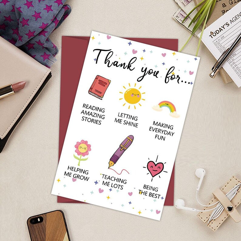 6Pcs Funny Birthday Card Humor Gift for Friend with Envelope