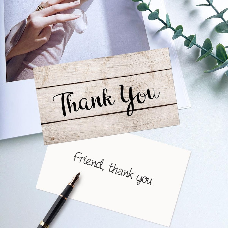 Gold Foil Thank You Cards for Business Packaging (8 Sets, 400Pcs), Customer Appreciation Inserts