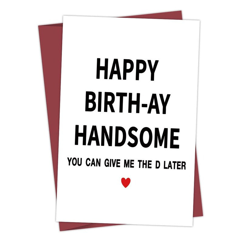 Funny Husband Birthday Card, Humorous Joke Greeting Card (Set of 15)