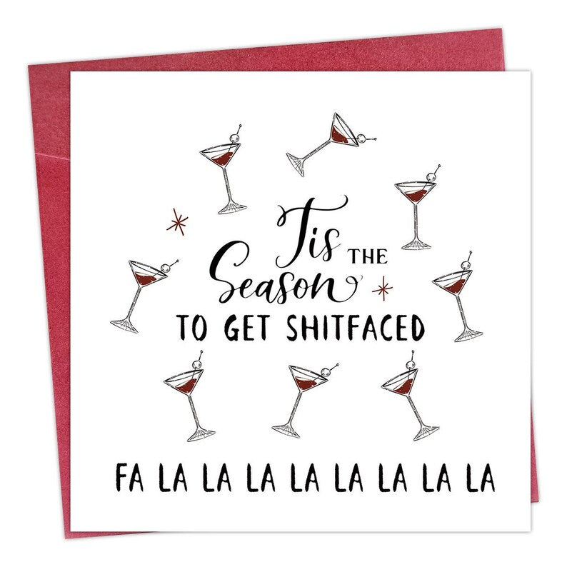 Set of 8 Funny Christmas Card Adult Humor Gift for Friends Party