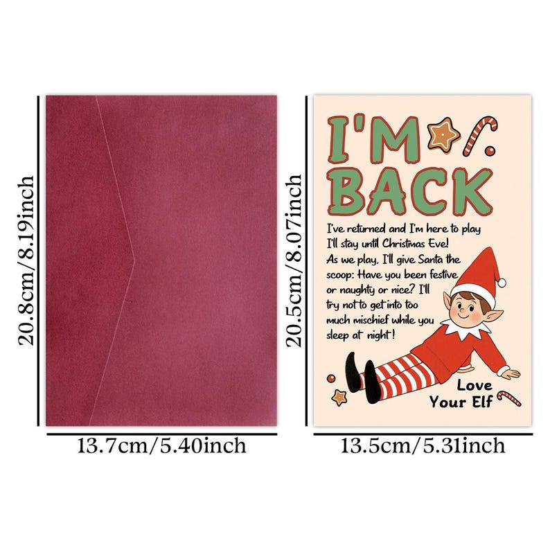 Set of 8 Funny Christmas Card Adult Humor Gift for Friends Party