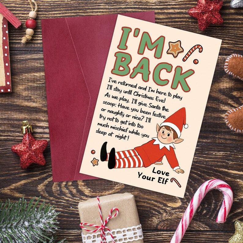 Set of 8 Funny Christmas Card Adult Humor Gift for Friends Party