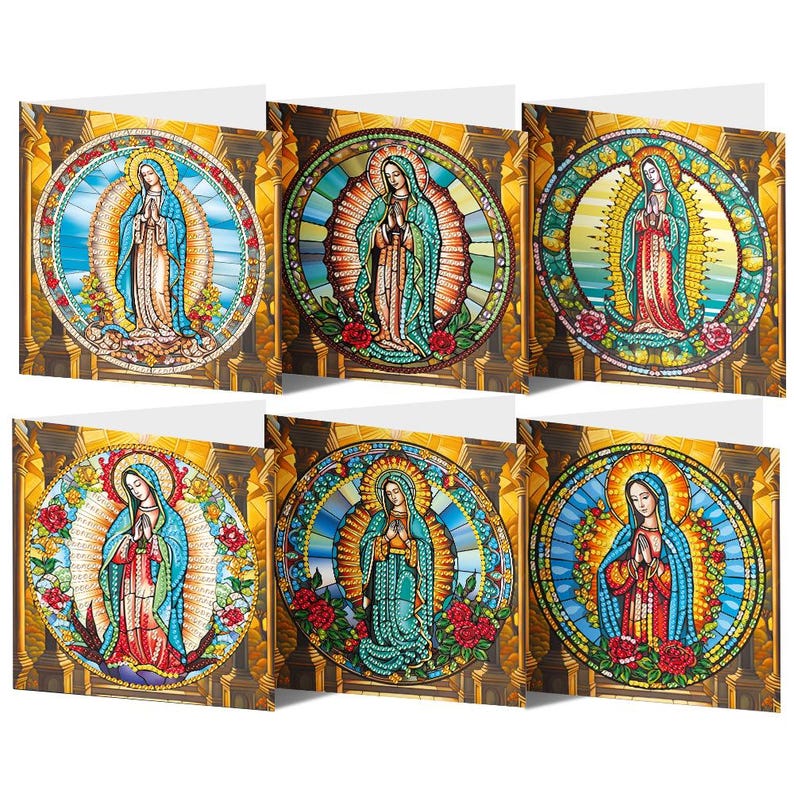Diamond Painting Birthday Cards Set with Envelopes, DIY Greeting Cards for Party Mail