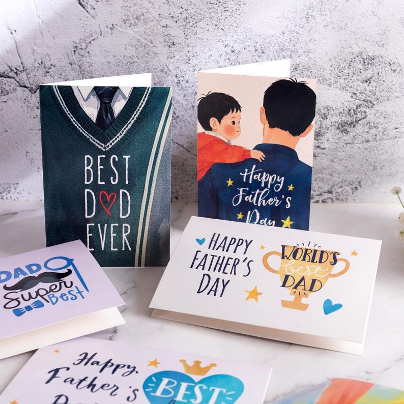 Father's Day Card Bundle, Assorted Dad Greeting Cards (10x15 cm)