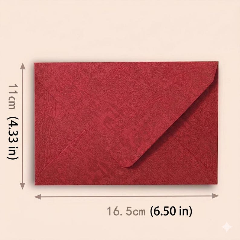 Set of 50 Textured Stationery Writing Set Tree Bark Envelope Kit for Pen Pals