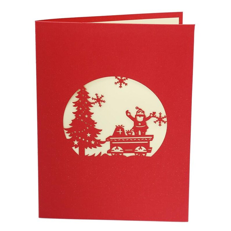 Christmas Pop Up Card 3D Holiday Greeting Card for Family or Friends