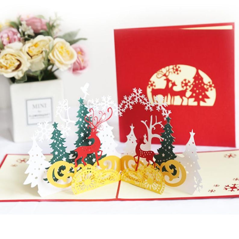 Santa Claus Pop Up Card 3D Christmas Gift For Kids And Family